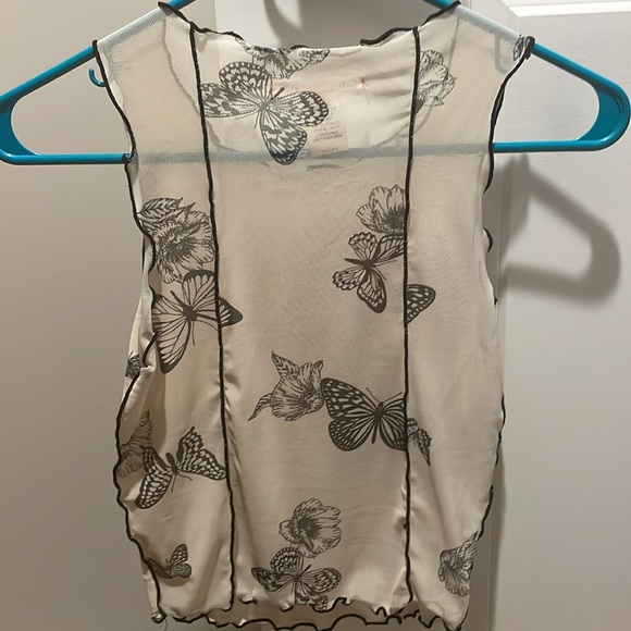 12th Tribe Butterfly Mesh Tank - Picture 9 of 9